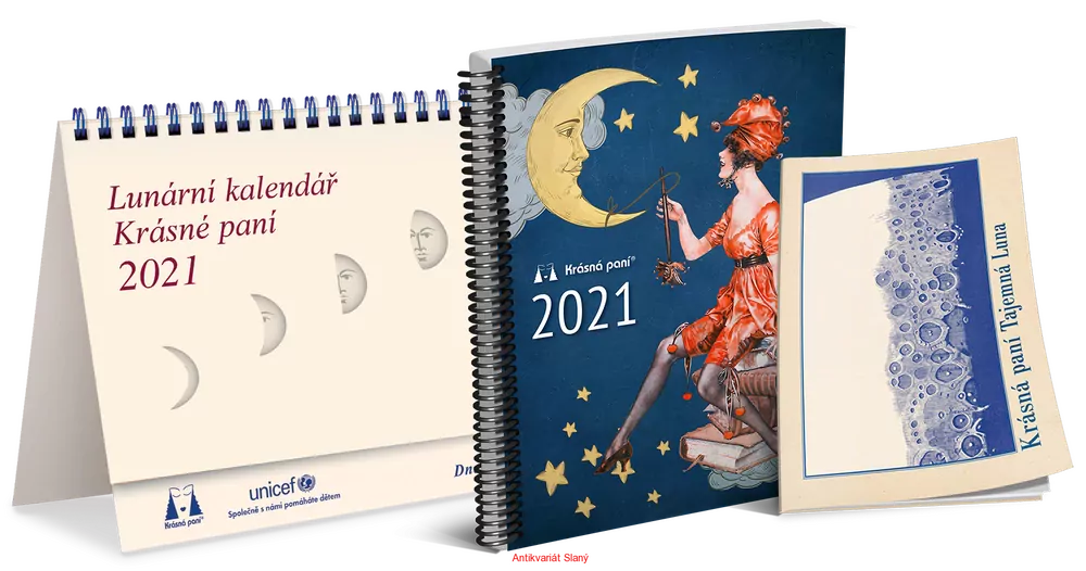 Lunární kalendář Krásné paní s publikací 2021