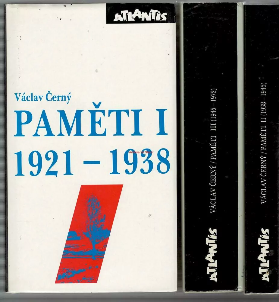 PAMĚTI I (1921-1938), PAMĚTI II Křik koruny České (1938-1945), PAMĚTI III (1945-1972), 3 díly, Václav ČERNÝ