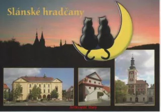 3D pohlednice - Královské město Slaný  Slánské hradčany 
