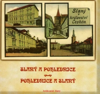 Slaný a pohlednice, pohlednice a Slaný