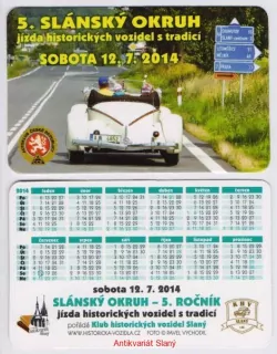 2014 5.Slánský okruh-jízda historických vozidel 12.7.2014