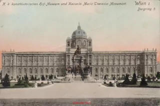 WIEN, Vídeň - K.k.kunsthistotisches hof-Museum und Kaiserin Maria Theresia 