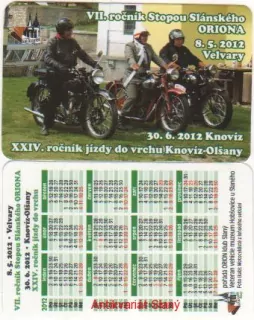 2012 - VII.ročník "Stopou Slánského Oriona", XXIV.ročník "Knovíz - Olšany"