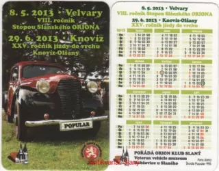 2013 VII roč. Stopou Slánského Oriona, XXV.roč. Knovííz Olšany