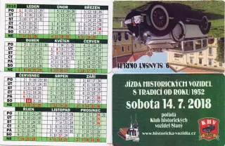 2018 9.Slánský okruh-jízda historických vozidel