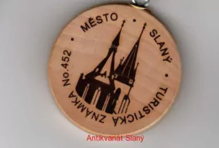 Turistická známka, č.452 MĚSTO SLANÝ 